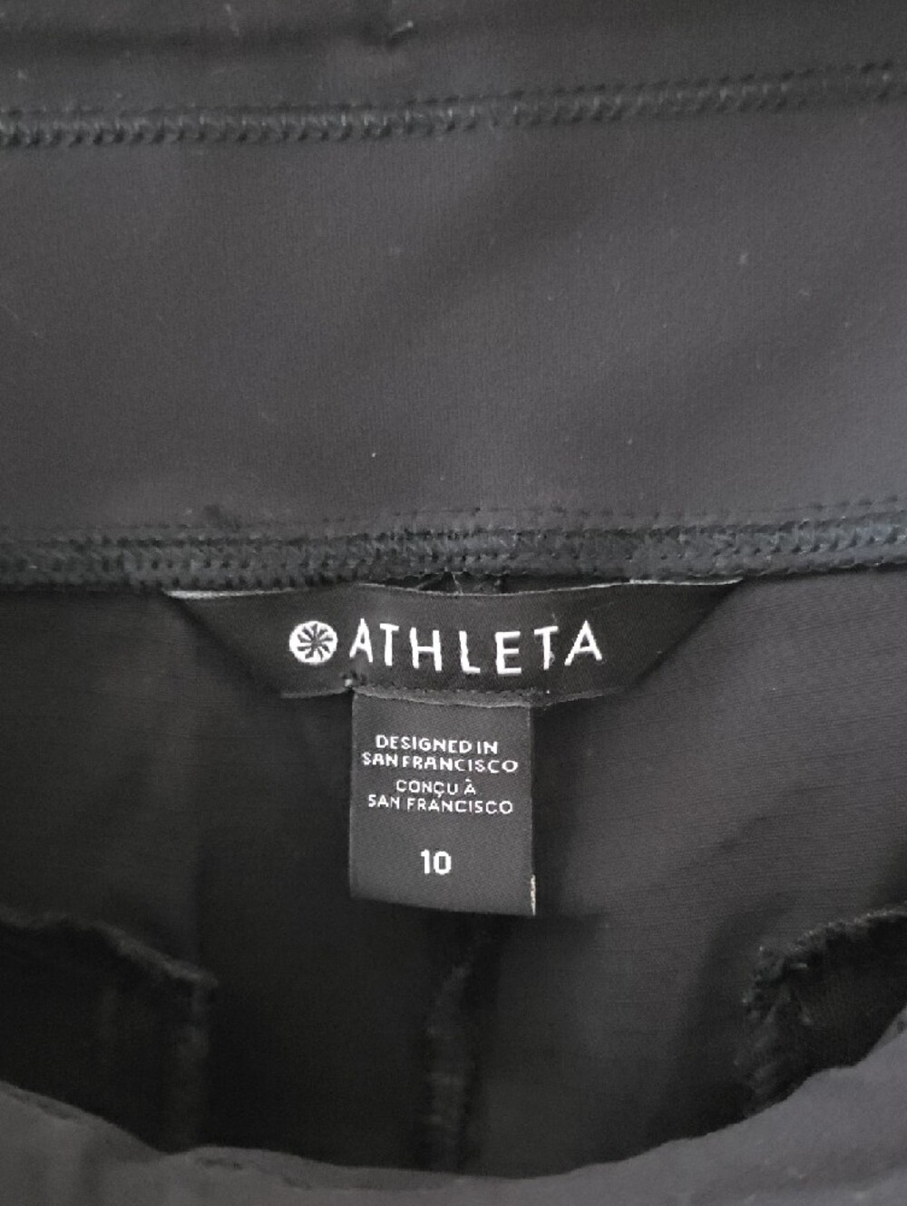 Athleta Women's Black Athletic Shorts with Zip Pockets - Picture 2 of 5